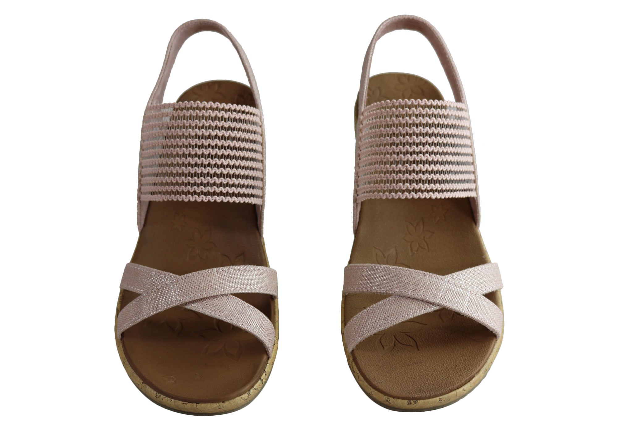 Skechers cali beverlee high tea wedge sandal top