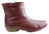 Comfortshoeco Lin Womens Leather Comfort Ankle Boots Made In Brazil