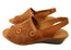 Orizonte Resley Womens European Comfortable Leather Wedge Sandals