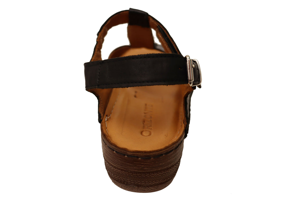 Orizonte Shaz Womens Leather Sandals Brand House Direct