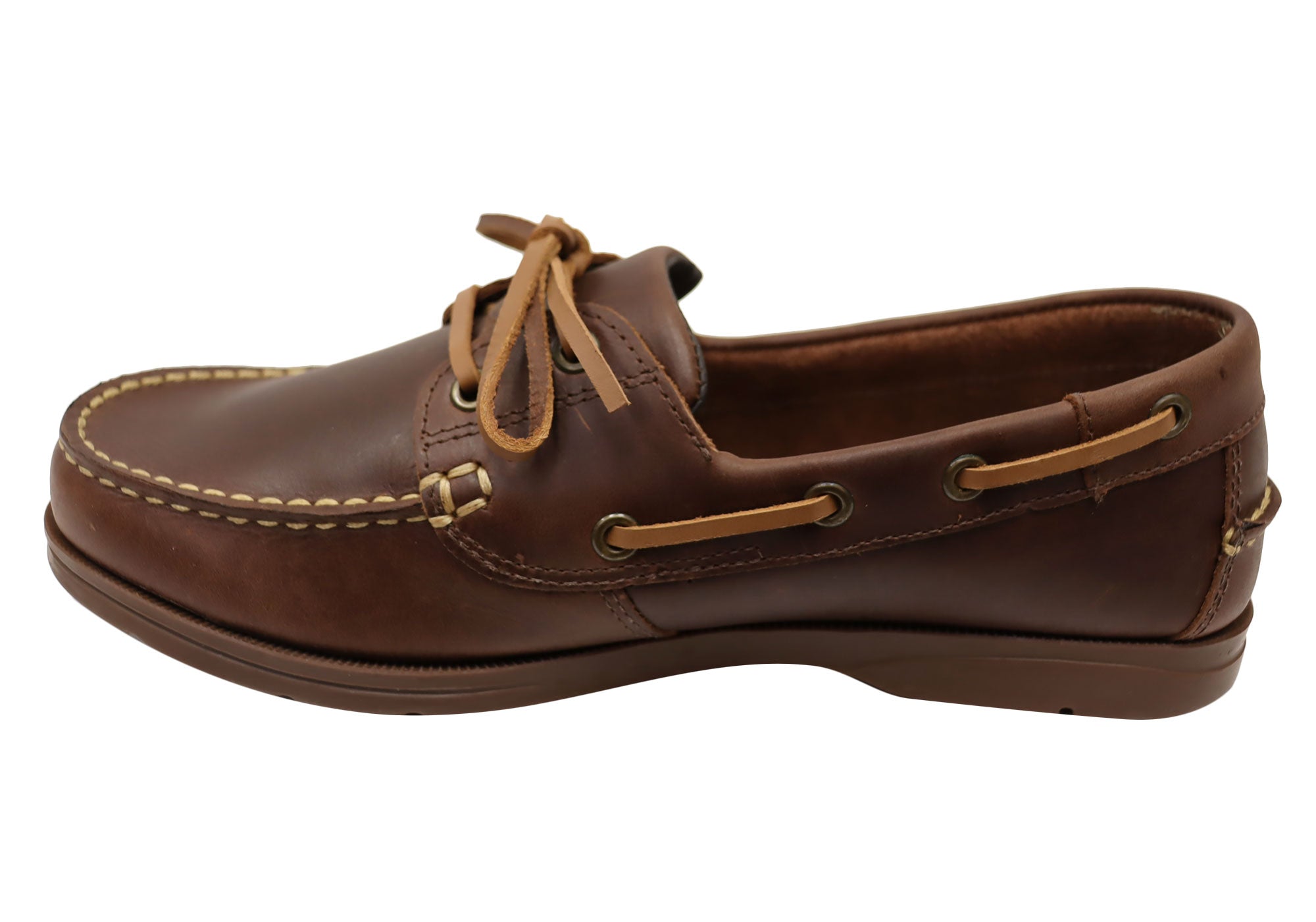 Bradok Mens Comfortable Leather Boat Shoes Made In Brazil