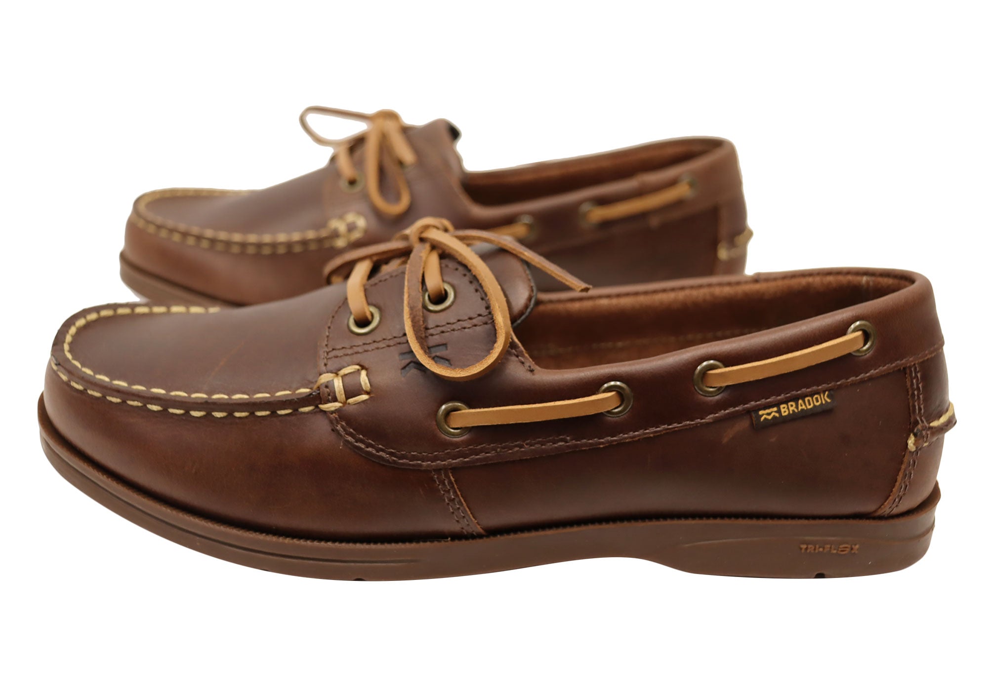 Bradok Mens Comfortable Leather Boat Shoes Made In Brazil