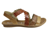 Andacco Cairns Womens Comfortable Flat Leather Sandals Made In Brazil