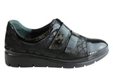 Orizonte Kerri Womens European Comfort Adjustable Strap Leather Shoes