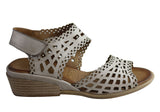 Orizonte Valiance Womens European Leather Comfortable Wedge Sandals