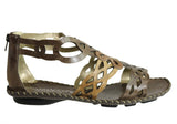 Andacco Betti Womens Comfort Flat Leather Sandals Made In Brazil