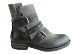 Orizonte Rochelle Womens European Comfy Leather Fashion Ankle Boots