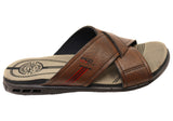 Pegada Jake Mens Comfortable Slides Sandals Made In Brazil