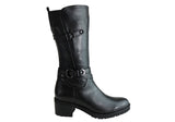 Orizonte Elisa Womens European Comfortable Soft Leather Mid Calf Boots