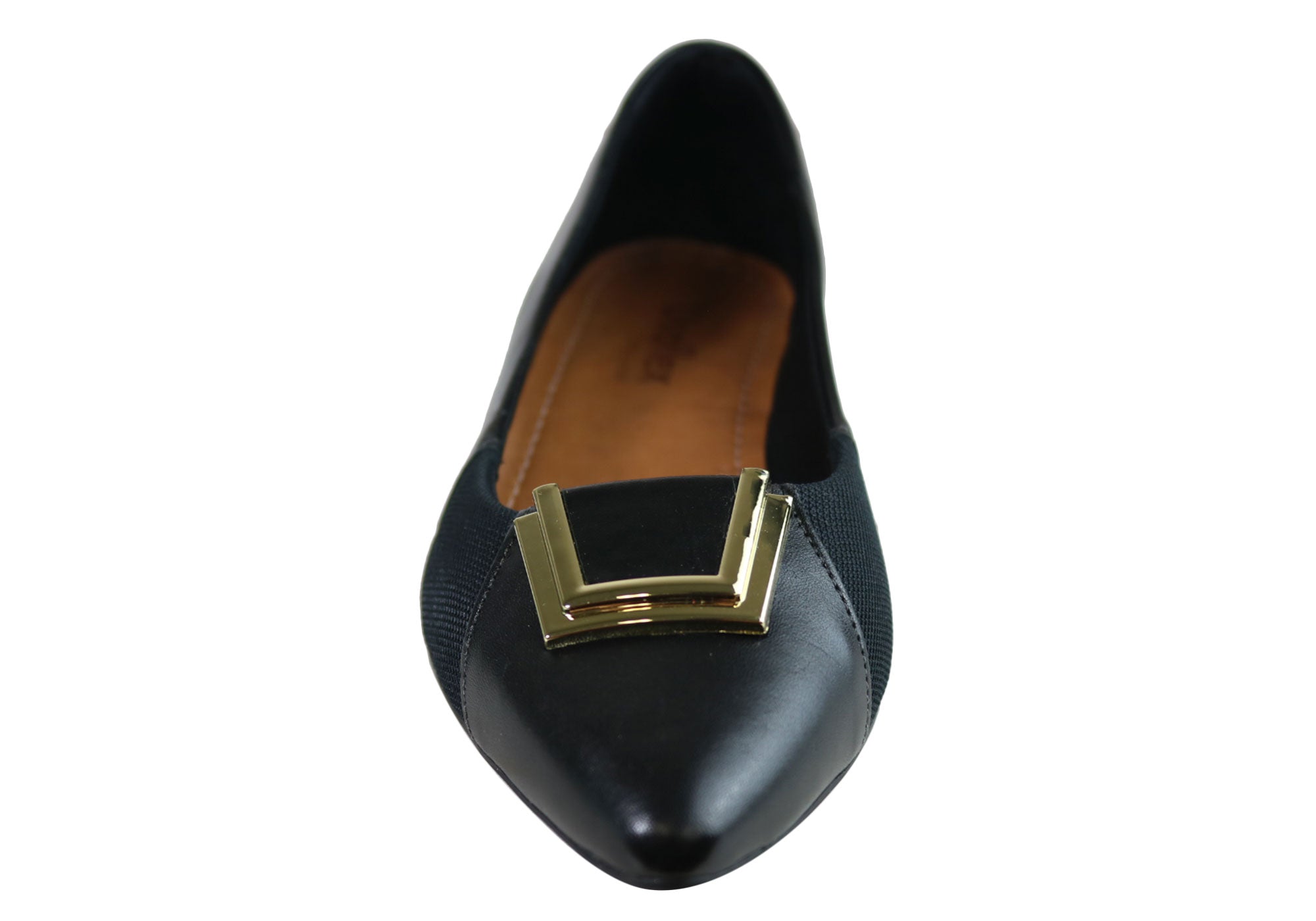 Usaflex Patrice Womens Low Heel Leather Shoes Made In Brazil