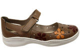 J Gean Poppy Womens Comfortable Brazilian Leather Mary Jane Shoes