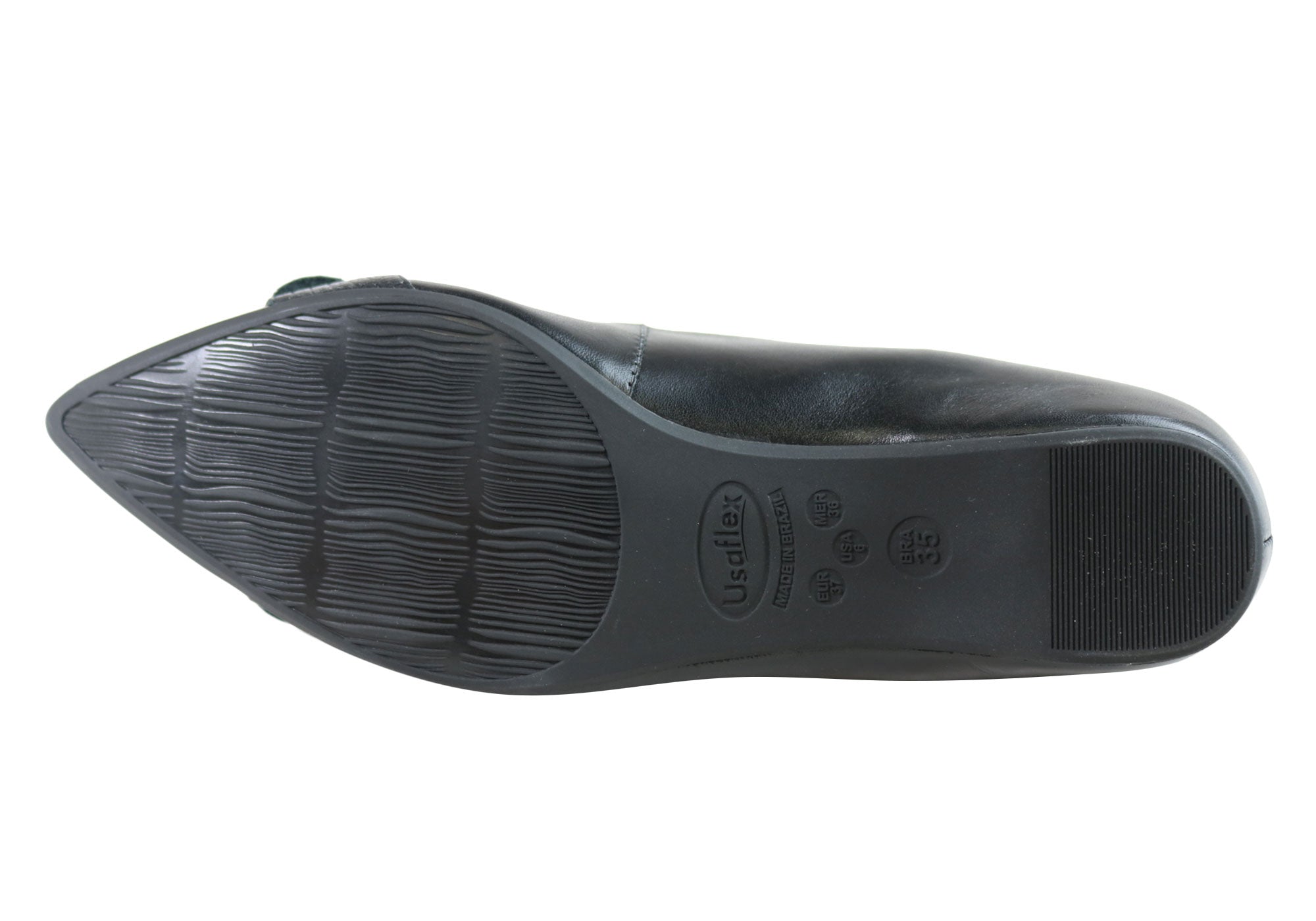 Usaflex Deliliah Womens Low Heel Leather Shoes Made In Brazil