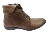 Perlatto Marie Womens Comfortable Leather Ankle Boots Made In Brazil