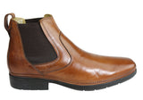 Savelli Liam Mens Comfort Leather Chelsea Dress Boots Made In Brazil