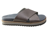 Merrell Womens Juno Slide Comfortable Leather Slides Sandals