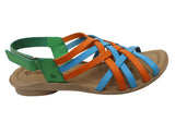 New Face Jessica Womens Comfortable Leather Sandals Made In Brazil