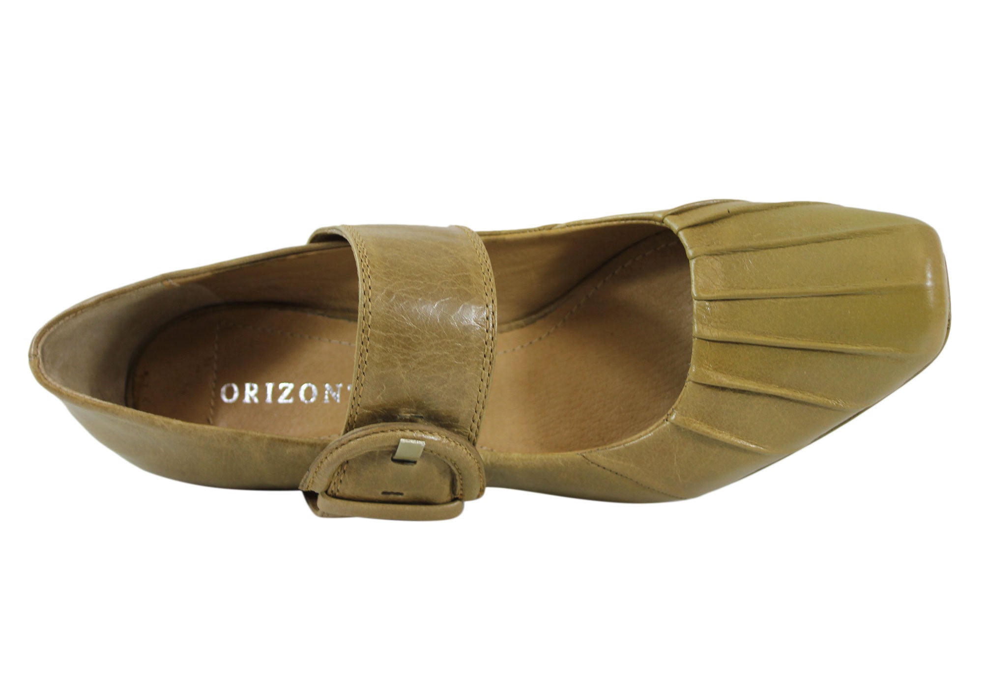 Orizonte Vezar Womens Leather Mid Heel Shoes