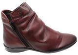 Perlatto Linda Womens Comfortable Leather Ankle Boots Made In Brazil