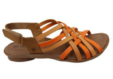 New Face Jessica Womens Comfortable Leather Sandals Made In Brazil