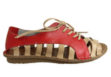 Andacco Petuna Womens Comfortable Flat Leather Sandals Made In Brazil