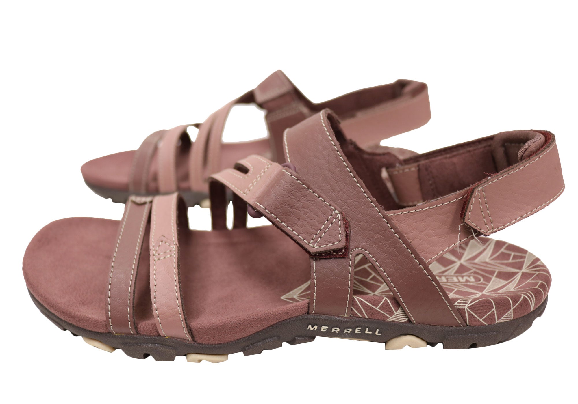 MERRELL SANDSPUR ROSE Outdoor Leather Sandal Granite/ Dragonfly Women's  Size 6 $38.99 - PicClick