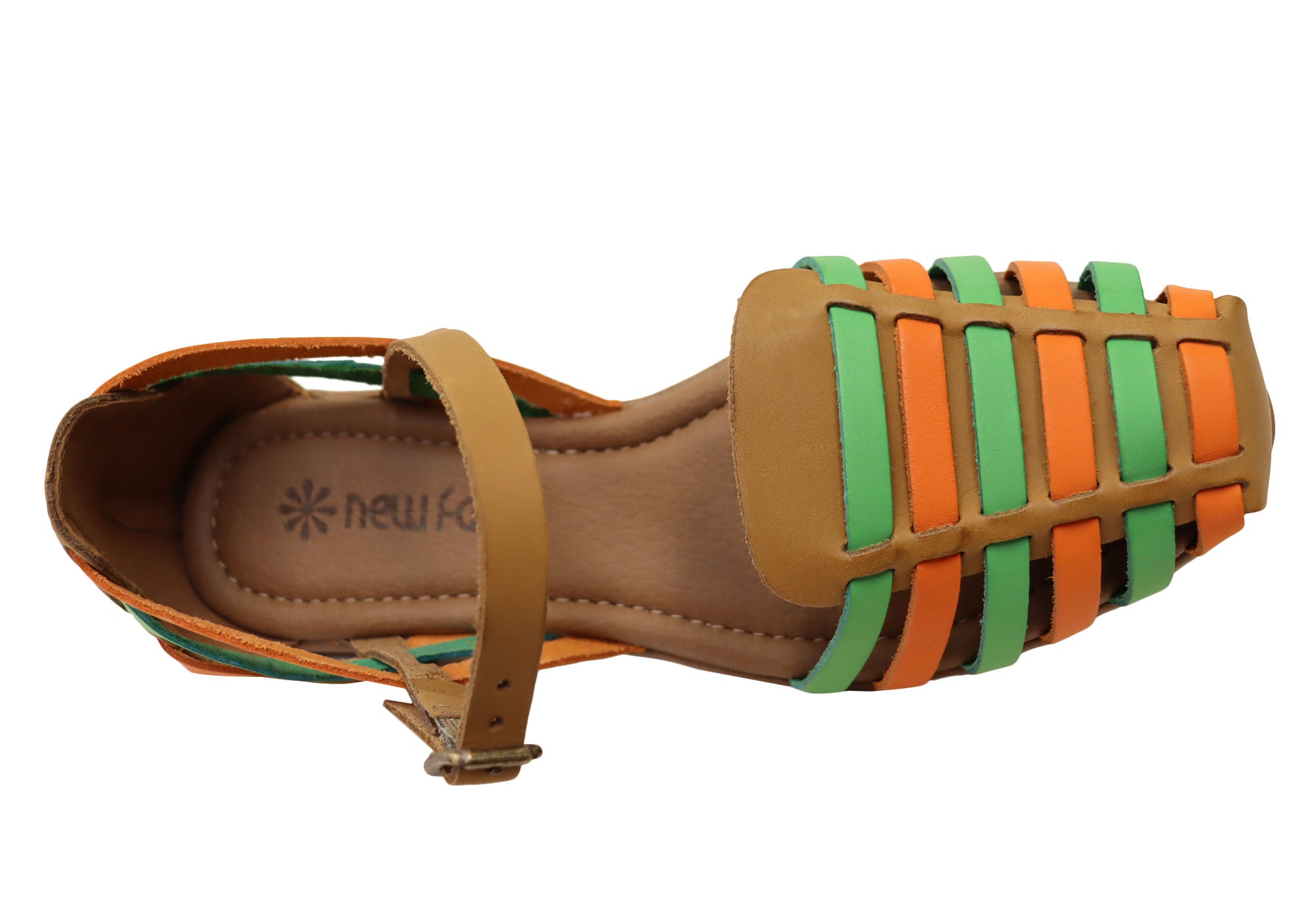 New Face Carly Womens Closed Toe Leather Sandals Brand House Direct