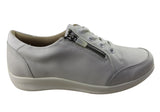 Homyped Tess White Womens Supportive Comfortable Leather Casuals