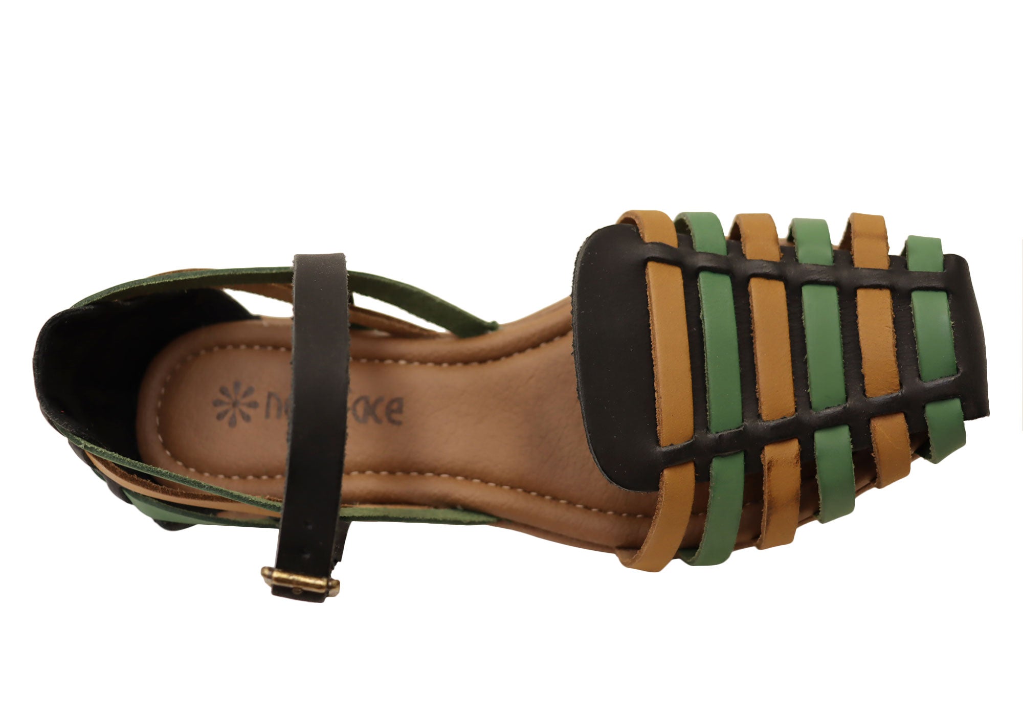 Ladies closed deals toe leather sandals