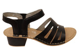 Andacco Joclyn Womens Comfortable Brazilian Leather Low Heel Sandals