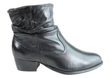 Villione City Womens Comfortable Leather Ankle Boots Made In Brazil