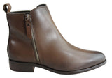 Villione Heather Womens Comfortable Leather Ankle Boots Made In Brazil