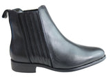 Villione Avery Womens Leather Chelsea Ankle Boots Made In Brazil