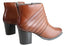Villione Skyler Womens Comfortable Leather Ankle Boots Made In Brazil