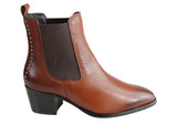Villione Beatrice Womens Comfy Leather Ankle Boots Made In Brazil