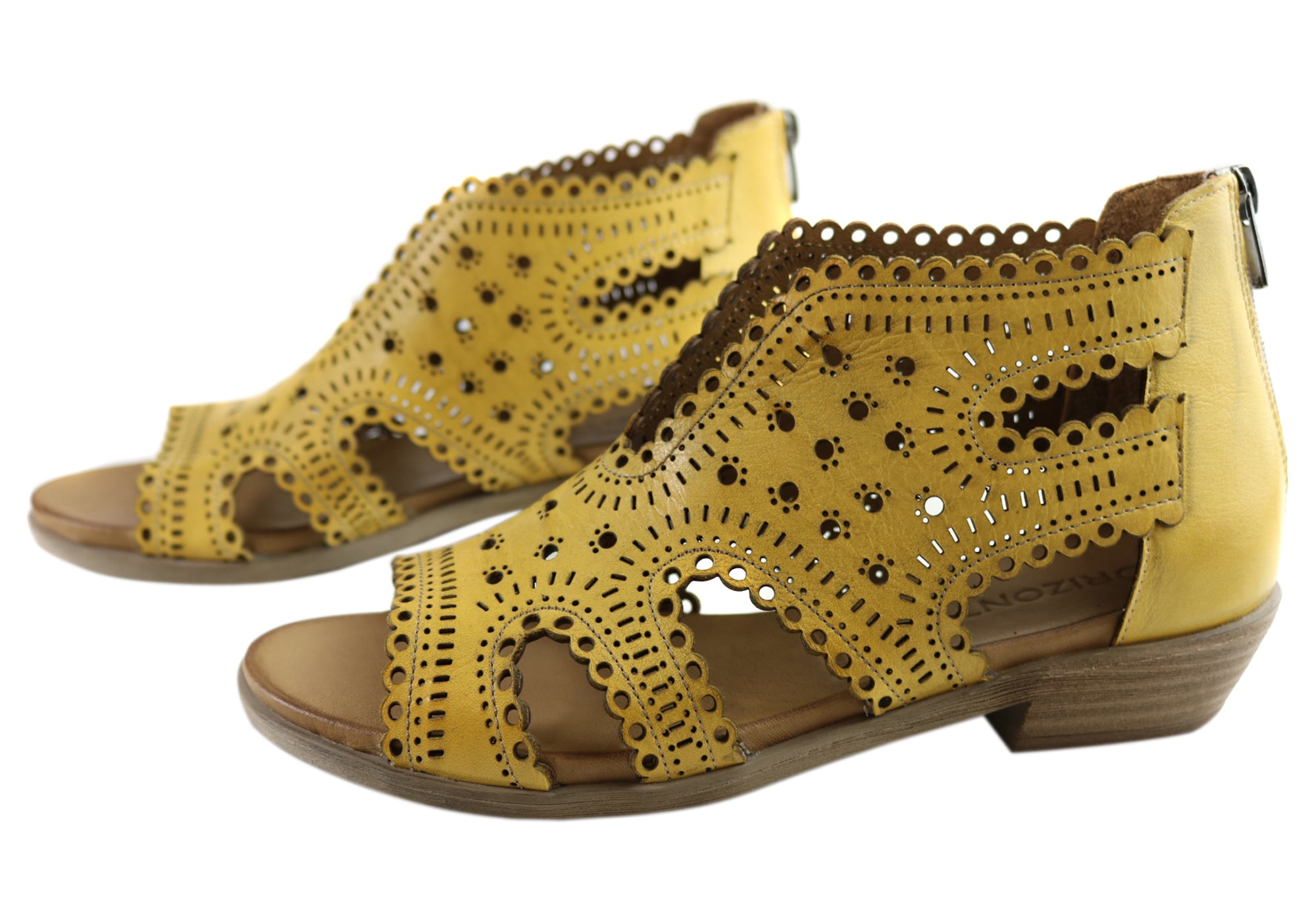 Orizonte Jazabel Womens European Comfortable Leather Low Heel Shoes