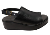 Via Paula Charlene Womens Brazilian Comfort Leather Platform Sandals