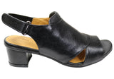 Opananken Joice Womens Comfortable Brazilian Mid Heel Leather Sandals