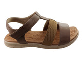 Usaflex Arwen Womens Comfortable Leather Sandals Made In Brazil