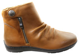 Scholl Orthaheel Warick Womens Leather Comfort Supportive Ankle Boots