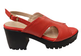 Via Paula Neolla Womens Brazilian Comfortable Leather Platform Heels