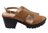 Via Paula Neolla Womens Brazilian Comfortable Leather Platform Heels