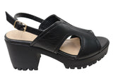 Via Paula Neolla Womens Brazilian Comfortable Leather Platform Heels