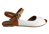 Orizonte Gossip Womens European Soft Leather Comfortable Flat Sandals