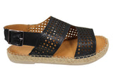 Orizonte Cove Womens European Leather Comfortable Espadrille Sandals