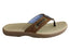Sperry Mens Comfortable Leather Baitfish Sandals Thongs