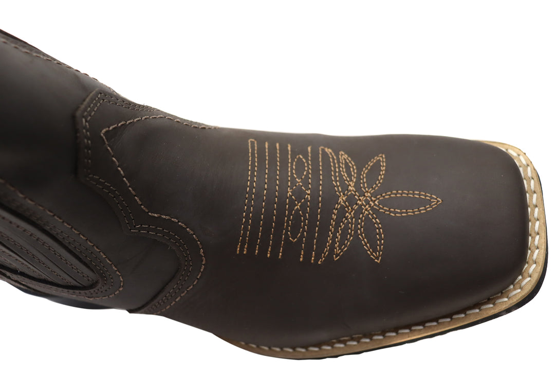 D Milton Ace Mens Western Cowboy Chelsea Boots Brand House Direct