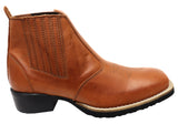 D Milton Orleans Mens Comfortable Leather Western Cowboy Chelsea Boots