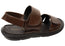 Savelli Sebastian Mens Leather Adjustable Sandals Made In Brazil