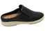 Planet Shoes Emilia Womens Leather Open Back Comfortable Mule Shoes