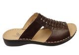 Levecomfort Delia Womens Brazilian Comfortable Leather Slides Sandals